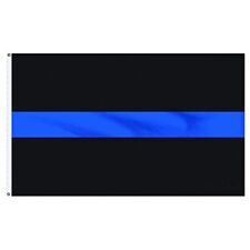 3x5 TRUMP 2024 USA Thin Blue Line Flag Police Law Enforcement Officer BANNER picture