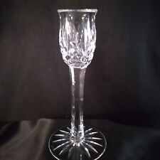 Waterford Crystal Araglin Candle Holder Criss Cross Vertical Cuts 7 Inches Tall  picture