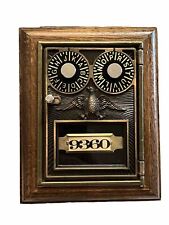 Antique Style Post Office Coin Bank - Combination Lock Bank - New 🪙 picture