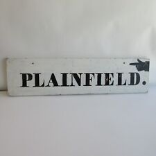 Antique VTG Wooden Plainfield Vermont VT Estate Sign picture