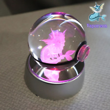 Pokemon 3D Crystal Ball Pikachu Charizard Eevee Engraving Crystal Charizard Mode picture
