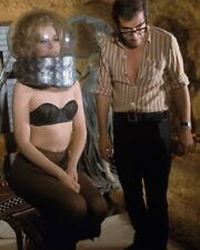 Barbarella 1968 Busty Jane Fonda Director Roger Vadim on Set 8x10 Color Photo picture