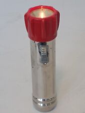 Hipco Vintage Flashlight Chrome & Red Tested & Working MADE IN USA picture