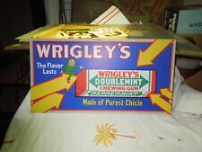 WRIGLEY’S Gum  1930'S Original RARE Trolley Cardboard Advertising Sign FANTASTIC picture