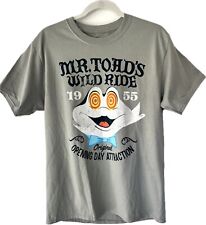 Disney Parks Mr. Toad's Wild Ride 1955 T-shirt Gray Medium Hanes Opening Day picture
