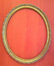 28 X 28 ORNAMENTAL CARVED GOLD ROUND HAND LEAFED PICTURE FRAME picture