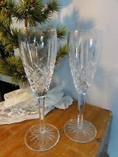 WATERFORD Crystal ARAGLIN Champagne Flutes picture