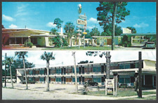 The Papagaya Motel, Fort Walton Beach FL, Topographical Postcard picture