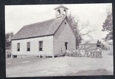 REAL PHOTO LOYSTON TENNESSEE OAKDALE SCHOOL BUILDING CLASS POSTCARD COPY picture