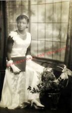 Vintage Old 1920's Photo reprint of African American Black Woman Girl Graduate picture