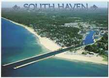Aerial Town View South Haven MI Michigan picture