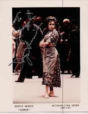 Autographed 4x5 Photo Denyce Graves American mezzo-soprano opera singer. picture