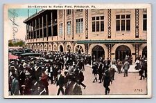 J96/ Baseball Postcard c1910 Pittsburgh Pa Forbes Field Stadium Entrance 128 picture