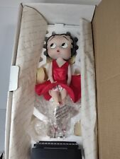 1995 Betty Boop Porcelain  Doll Toast of the Town Danbury Mint NIB + Journal picture