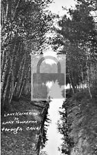 Lake Katherine To Tomahawk Canal Hazelhurst Wisconsin WI Reprint Postcard picture