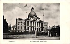 State House Street View Boston Massachusetts Unposted C1901 Vintage Postcard picture