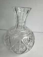 Stunning Vintage Cut Crystal Decanter Carafe Vase. picture