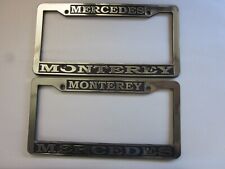 Pair of Monterey Mercedes-Benz License Plate Frame Dealership picture