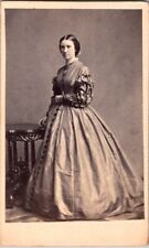Handsome Woman in Long Dress, Fashion, 1860 CDV Photo, #2083 picture