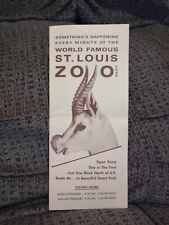 Vintage St Louis Zoo Brochure & Map World Famous Zoo Missouri  picture