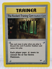A7 Pokemon Card GYM HEROES Unlimited Rare THE ROCKETS TRAINING GYM #104/132 picture