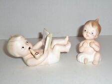 2 Vintage 1960s Napcoware  Napco Ware Baby Figurines 1 Smoking Pipe 1Bare Bottom picture