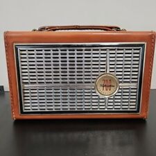 Vintage Sears And Roebuck 1217  Leather Silvertone 700 Transistor Radio UNTESTED picture