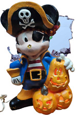 VTG Pirate Mickey Mouse Halloween 1996 Lighted Pumpkin Trendmasters-*Read Desc* picture