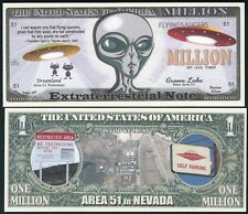 Lot of 500 BILLS - Extraterrestrial Note Alien, Area 51 Million Dollar Novelty picture