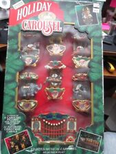 Mr. Christmas Holiday Carousel, 21 Carols Music Lights Open Box Tested picture