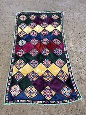 Vintage Uzbek embroidery patchwork suzani, handmade tablecover, wall Hanging picture
