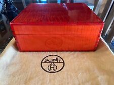 ULTRA RARE 90'S HERMES PARIS  HUMIDOR BURLED WOOD GORGEOUS picture