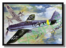Focke-Wulf Fw 190D and Spitfire dogfight Luftwaffe free p&p UK picture