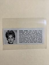 Maria Schell Brothers Karamazov 1965 Hollywood Star Panel picture