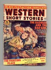 Western Short Stories Pulp Oct 1953 Vol. 9 #5 VG picture