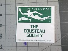 vtg The Cousteau Society Calypso sticker dive scuba conservation Chesapeake picture