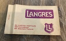Langres France Commune Haute-Marne 1920s Postcard Book 24 Ct English French picture
