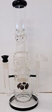 Water Pipe Dual Stemless Glass 17