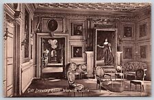 Vintage Postcard United Kingdom England Warwick Castle Gill Drawing Room H4 picture