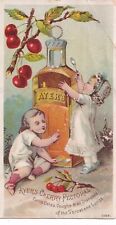 1800's Victorian Trade Card -Ayer's Cherry Pectoral picture