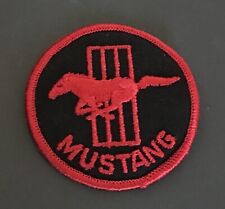 Vintage Red And Black Mustang Patch picture