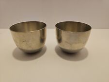 VINTAGE STIEFF SOLID PEWTER JEFFERSON CUP MARKED P50 | Set Of Two picture