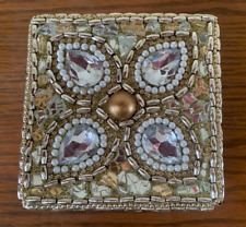 NEW Pier 1 Imports Jeweled Sparkle Gold Trinket Box picture