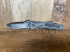 Rare Gerber Kiowa Tanto-Blade Linerlock Black Pocket Folding Knife - Used Cond. picture
