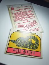 RARE Vintage Travel Decal - Florida Silver Springs Ross Allen Reptile Institute picture