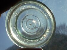  Blue Mason's Improved Pat'd May 10, 1870 glass canning jar insert pt. qt. hg picture