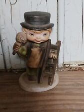 Vintage Cute Boy Chimney Sweep Ceramic Figurine 3.75