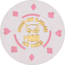 Pussycat a' Go-Go Casino Las Vegas Nevada $100 Hot Stamp Chip picture