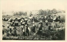 Early Harvest Scene Zion Ohio 1920s Repro Postcard RPPC real photo 20-10243 picture