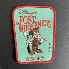 Rare Disney's Fort Wilderness Resort Mickey Mouse Green Souvenir Patch picture